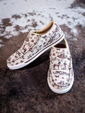 Twisted X Slip - On Kicks - Maroon & Ivory - Women's Shoes - Twisted X - Bronco Western Supply Co.