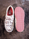 Twisted X Slip - On Kicks - Maroon & Ivory - Women's Shoes - Twisted X - Bronco Western Supply Co.