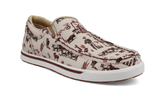 Twisted X Slip - On Kicks - Maroon & Ivory - Women's Shoes - Twisted X - Bronco Western Supply Co.