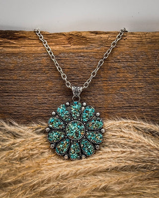 Valera Aqua Cluster Fashion Necklace – Jewelry from Bronco Western Supply Co.
