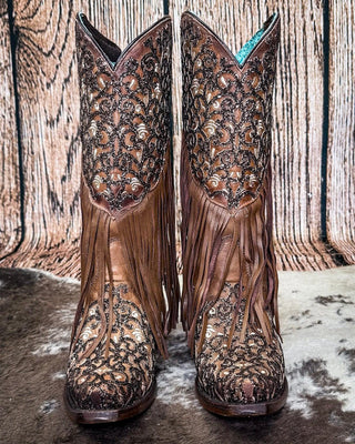 Velorosa Fringed Corral Boot – Women's Boots from Bronco Western Supply Co.