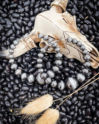 Vera Navajo Style Pearl Fashion Hoops - Silver – Jewelry from Bronco Western Supply Co.