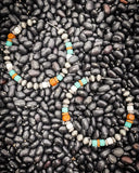 Vibe Navajo Style Pearl Large Fashion Hoops - Jewelry - Blue Tortoise - Bronco Western Supply Co.