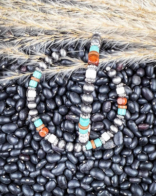 Vibe Navajo Style Pearl Large Fashion Hoops – Jewelry from Bronco Western Supply Co.