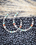 Vibe Navajo Style Pearl Large Fashion Hoops - Jewelry - Blue Tortoise - Bronco Western Supply Co.