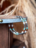 Vibe Navajo Style Pearl Large Fashion Hoops - Jewelry - Blue Tortoise - Bronco Western Supply Co.
