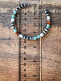 Vibe Navajo Style Pearl Large Fashion Hoops - Jewelry - Blue Tortoise - Bronco Western Supply Co.