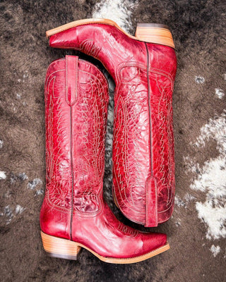 Victoria Black Star Leather Boots - Cranberry – Women's Shoes from Bronco Western Supply Co.