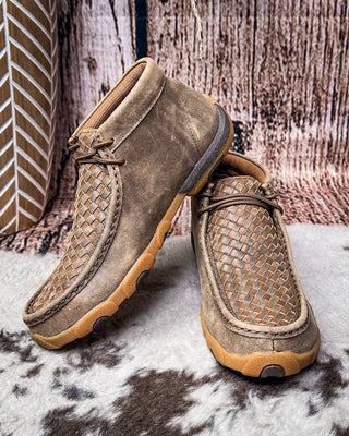 Wesley Chukka Driving Moc - Bomber and Tan – Women's Shoes from Bronco Western Supply Co.