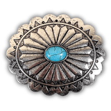 West Mesa Fashion Belt Buckle - Silver - Accessories - Blue Tortoise - Bronco Western Supply Co.