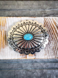 West Mesa Fashion Belt Buckle - Silver - Accessories - Blue Tortoise - Bronco Western Supply Co.