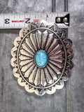 West Mesa Fashion Belt Buckle - Silver - Accessories - Blue Tortoise - Bronco Western Supply Co.