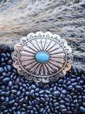 West Mesa Fashion Belt Buckle - Silver - Accessories - Blue Tortoise - Bronco Western Supply Co.