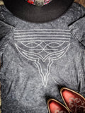 Western Boot Stitch Graphic Tee - Black - Apparel - Lotus Fashion - Bronco Western Supply Co.