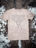 Western Boot Stitch Graphic Tee - Mocha - Apparel - Lotus Fashion - Bronco Western Supply Co.