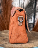 Western Mesa Tooled Crossbody Set in Brown by Wrangler - Purses & Wallets - Montana West - Bronco Western Supply Co.