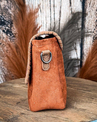 Western Mesa Tooled Crossbody Set in Brown by Wrangler – Purses & Wallets from Bronco Western Supply Co.