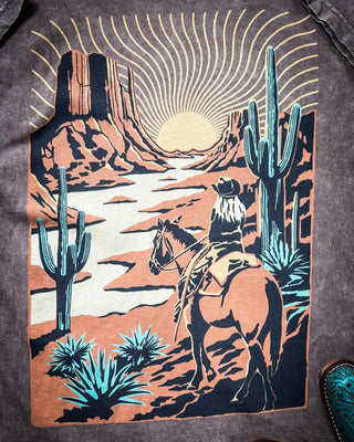 Western Way Graphic Tee - Mocha – Apparel from Bronco Western Supply Co.