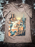 Western Way Graphic Tee - Mocha - Apparel - Lotus Fashion - Bronco Western Supply Co.