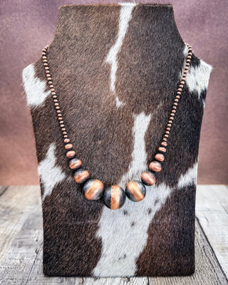 Westward Rise Graduated Copper Pearl Necklace – Jewelry from Bronco Western Supply Co.