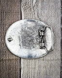 Whispering Prairie Engraved Silver Fashion Belt Buckle - Accessories - Blue Tortoise - Bronco Western Supply Co.