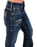 White Boot Stitch Bootcut Jeans - Apparel - Cowgirl Tuff Company - Bronco Western Supply Co.