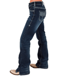 White Boot Stitch Bootcut Jeans - Apparel - Cowgirl Tuff Company - Bronco Western Supply Co.