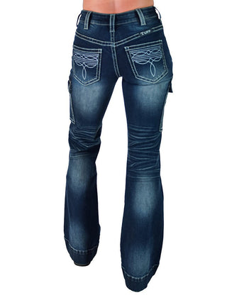 White Boot Stitch Trouser Jeans by Cowgirl Tuff – Apparel from Bronco Western Supply Co.