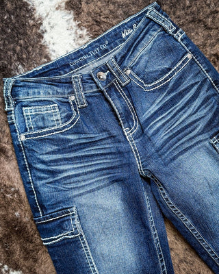 White Boot Stitch Trouser Jeans by Cowgirl Tuff – Apparel from Bronco Western Supply Co.