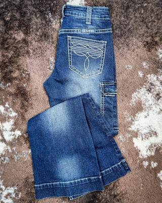 White Boot Stitch Trouser Jeans by Cowgirl Tuff – Apparel from Bronco Western Supply Co.