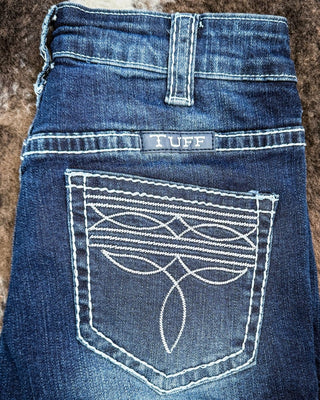 White Boot Stitch Trouser Jeans by Cowgirl Tuff – Apparel from Bronco Western Supply Co.