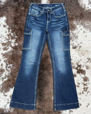 White Boot Stitch Trouser Jeans by Cowgirl Tuff – Apparel from Bronco Western Supply Co.
