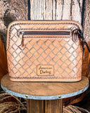 Wild Poppy Tooled Leather Crossbody Purse - Purses & Wallets - American Darling - Bronco Western Supply Co.