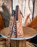 Wild Poppy Tooled Leather Crossbody Purse - Purses & Wallets - American Darling - Bronco Western Supply Co.
