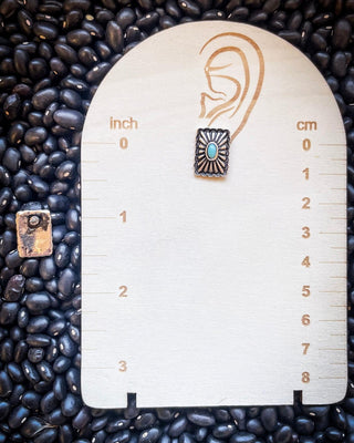 Windom Stud Dixie Fashion Earring - Silver – Jewelry from Bronco Western Supply Co.