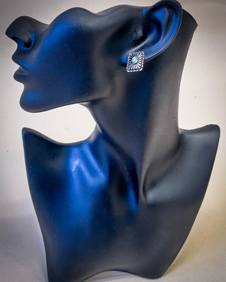 Windom Stud Dixie Fashion Earring - Silver – Jewelry from Bronco Western Supply Co.