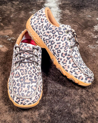 Winny Twisted X Boat Shoe Driving Moc - Leopard – Women's Shoes from Bronco Western Supply Co.