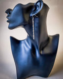 Wire Dangle Fashion Earrings - Silver - Jewelry - Blue Tortoise - Bronco Western Supply Co.