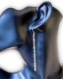 Wire Dangle Fashion Earrings - Silver - Jewelry - Blue Tortoise - Bronco Western Supply Co.