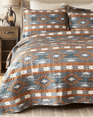 Wrangler Checotah Quilt Set - Home Decor - Carstens - Bronco Western Supply Co.