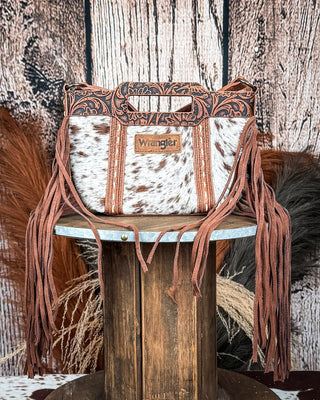 Wrangler Lark Fringe Crossbody Bag in Brown by Wrangler – Purses & Wallets from Bronco Western Supply Co.