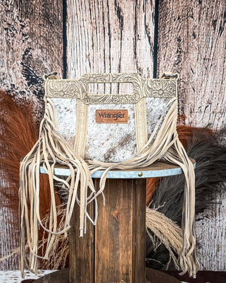 Wrangler Lark Fringe Crossbody Bag in Tan by Wrangler – Purses & Wallets from Bronco Western Supply Co.