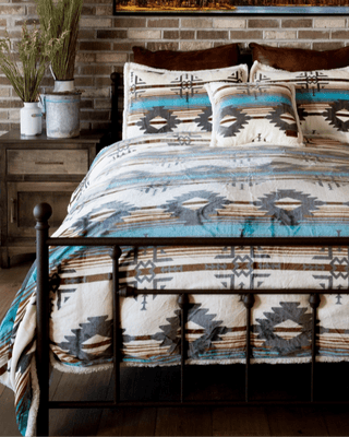 Wrangler Lone Mountain Plush Sherpa Comforter Set – Home Decor from Bronco Western Supply Co.