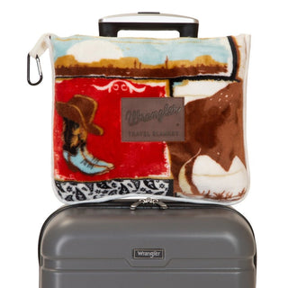 Wrangler Vintage Western Travel Blanket – Home Decor from Bronco Western Supply Co.