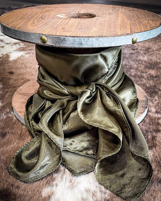 Wynonna Wild Rag in Outlaw Olive – Apparel from Bronco Western Supply Co.