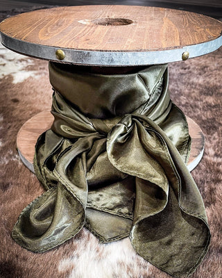 Wynonna Wild Rag - Outlaw Olive – Accessories from Bronco Western Supply Co.