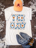 Yeehaw Graphic Tee - Off White - Apparel - Lotus Fashion - Bronco Western Supply Co.