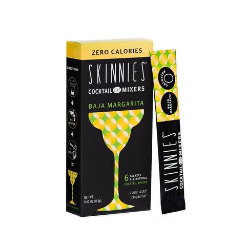Skinnies Margarita - 0 Sugar Cocktail Mixer (1 Box- 6 Packets) Gift Items RSVP Skinnies Bronco Western Supply Co. 