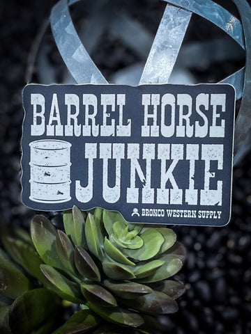 Barrel Horse Junkie Sticker