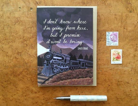 Bowie Quote Card Gift Items Noteworthy Paper & Press Bronco Western Supply Co. 